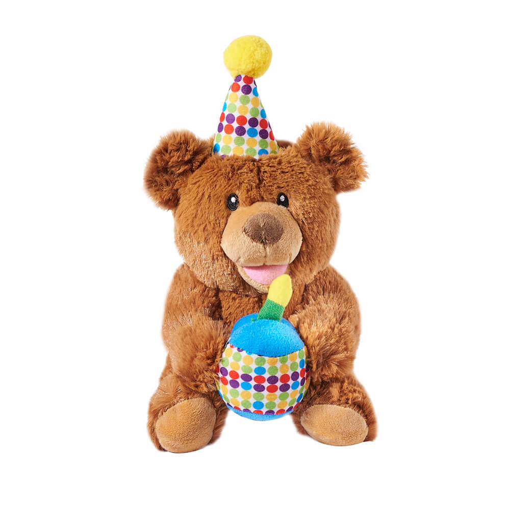 New Happy Birthday Red Sitting huggebal Teddy Bear with Beautiful Bow for  Kids,Child Birthday Gift/