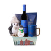 Holiday Penguin & Hot Cocoa Gift Basket, wine gift, wine, christmas gift, christmas, holiday gift, holiday, gourmet gift, gourmet