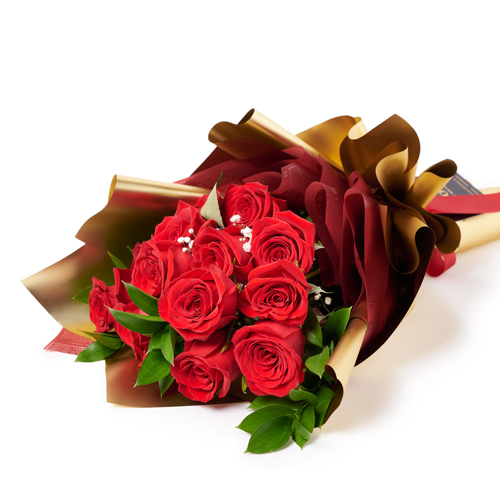 Valentine's Day Dozen Red Roses Bouquet – Valentine's Day Gifts – New  Jersey Blooms - Blooms New Jersey