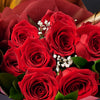 Valentine’s Day Dozen Red Rose Bouquet With Box & Chocolate