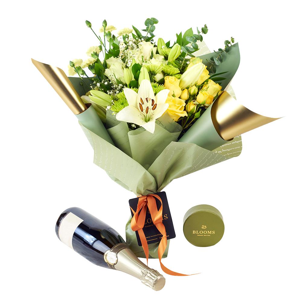 Joyful Renditions Floral Arrangement & Gift Set - New Jersey Blooms - New Jersey Flower Delivery
