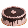 Large Chocolate Raspberry, Each layer boasts a perfect blend of tenderness and moisture, with the infusion of raspberry and decadent chocolate ganache nestled between the chocolate layers, Cake Gifts from Blooms New Jersey - Same Day New Jersey Delivery.
