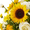 Make Life Sweeter Flower Gift, sunflowers, roses, green hydrangeas, and daisies gathered in a tall black designer box, Mixed Flower Gifts from Blooms New Jersey - Same Day New Jersey Delivery.