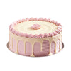 Large Vanilla Cake with Raspberry Buttercream, delicious layers of vanilla cake complemented by raspberry buttercream, Cake Gifts from Blooms New Jersey - Same Day New Jersey Delivery.