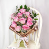 Mother's Day 12 Stem Pink Rose Bouquet - New Jersey Blooms - New Jersey Mother's Day Flower Delivery