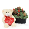 Mother's Day Bear & Chocolate Covered Strawberry Gift - New Jersey Blooms - New Jersey Mother's Day Gift Delivery