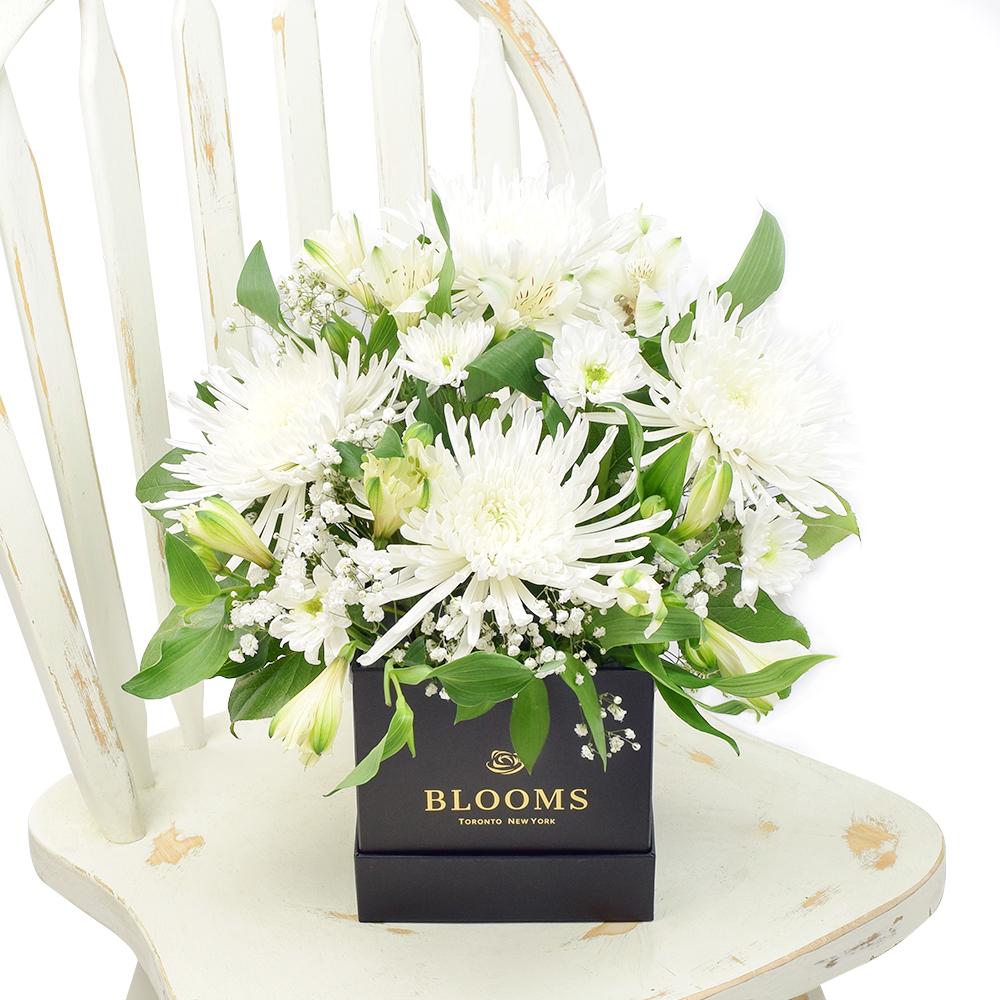 Peaceful White Mixed Floral Arrangement - New Jersey Blooms - New Jersey Flower Delivery