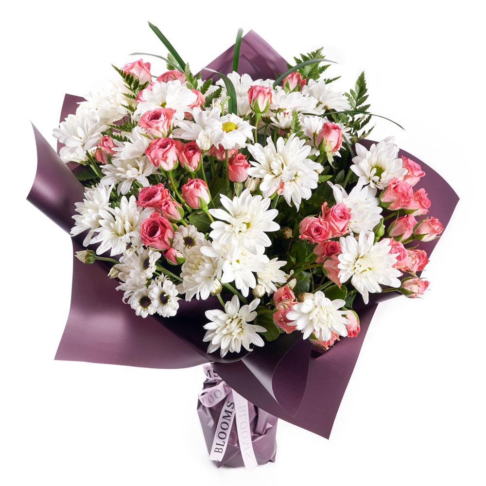Daisy Gifts  Pure & Pristine Daisy Bouquet - Blooms New Jersey