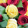 Red and yellow rose bouquet. Raspberry Ripple Mixed Rose Bouquet. New Jersey Blooms. New Jersey Flower Delivery