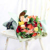 Red, peach, cream, and yellow rose bouquet. New Jersey Blooms - New Jersey Delivery