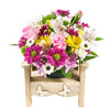 Slice of Nature Garden Chair, roses, alstroemeria, and daisies in a charming planter chair, Mixed Floral Gifts from Blooms New Jersey - Same Day New Jersey Delivery.