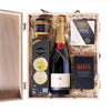 Snack & Champagne Gift Box, champagne gift, champagne, sparkling wine, sparkling wine gift, gourmet gift, gourmet, cheese gift, cheese