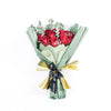 Spread The Cheer Rose Gift, red roses, baby’s breath, and eucalyptus in a floral wrap with designer ribbon, Flower Gifts from Blooms New Jersey - Same Day New Jersey Delivery.
