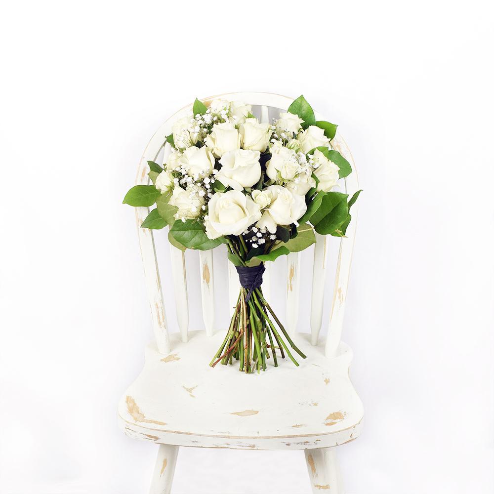 Summer Hush Rose Bouquet. White rose bouquet. New Jersey Flower delivery. New Jersey Blooms