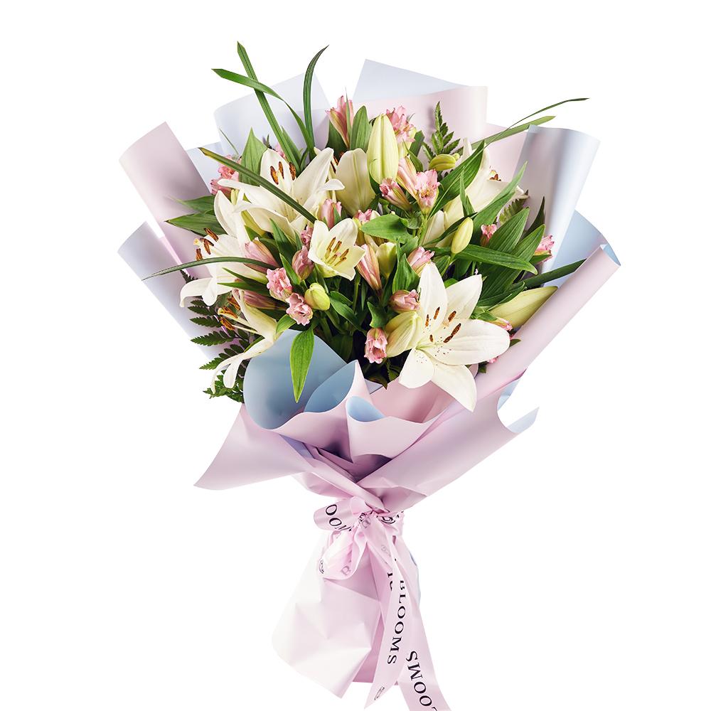 Summer Splash Lily Bouquet - New Jersey Blooms - New Jersey Flower Delivery