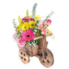 Mother's Day Floral Wooden Cart - New Jersey Flower Delivery - New Jersey Blooms