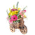 Mother's Day Floral Wooden Cart