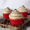 Vanilla Cupcake With Hazelnut Frosting, soft and fluffy, each bite offers a tender and delicious experience, Baked goods from Blooms New Jersey - Same Day New Jersey Delivery.