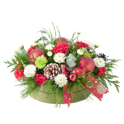 christmas, Flower Arrangement, Mixed Floral Arrangement, Floral Arrangement, holiday, Set 23955-2021, holiday floral arrangement delivery, delivery floral arrangement delivery, christmas flowers canada, canada christmas flowers, toronto